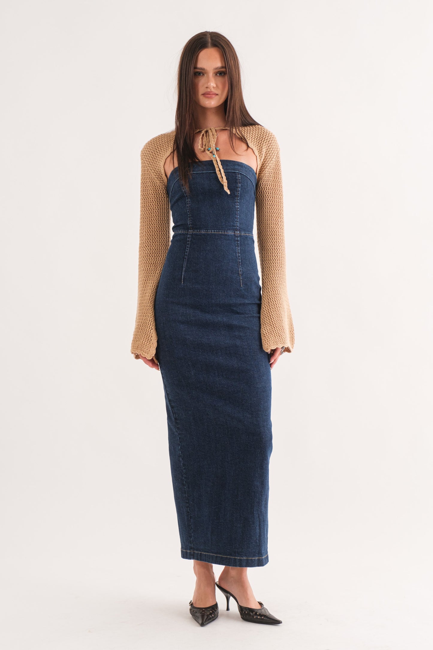 Gwendolyn Denim Tube Dress