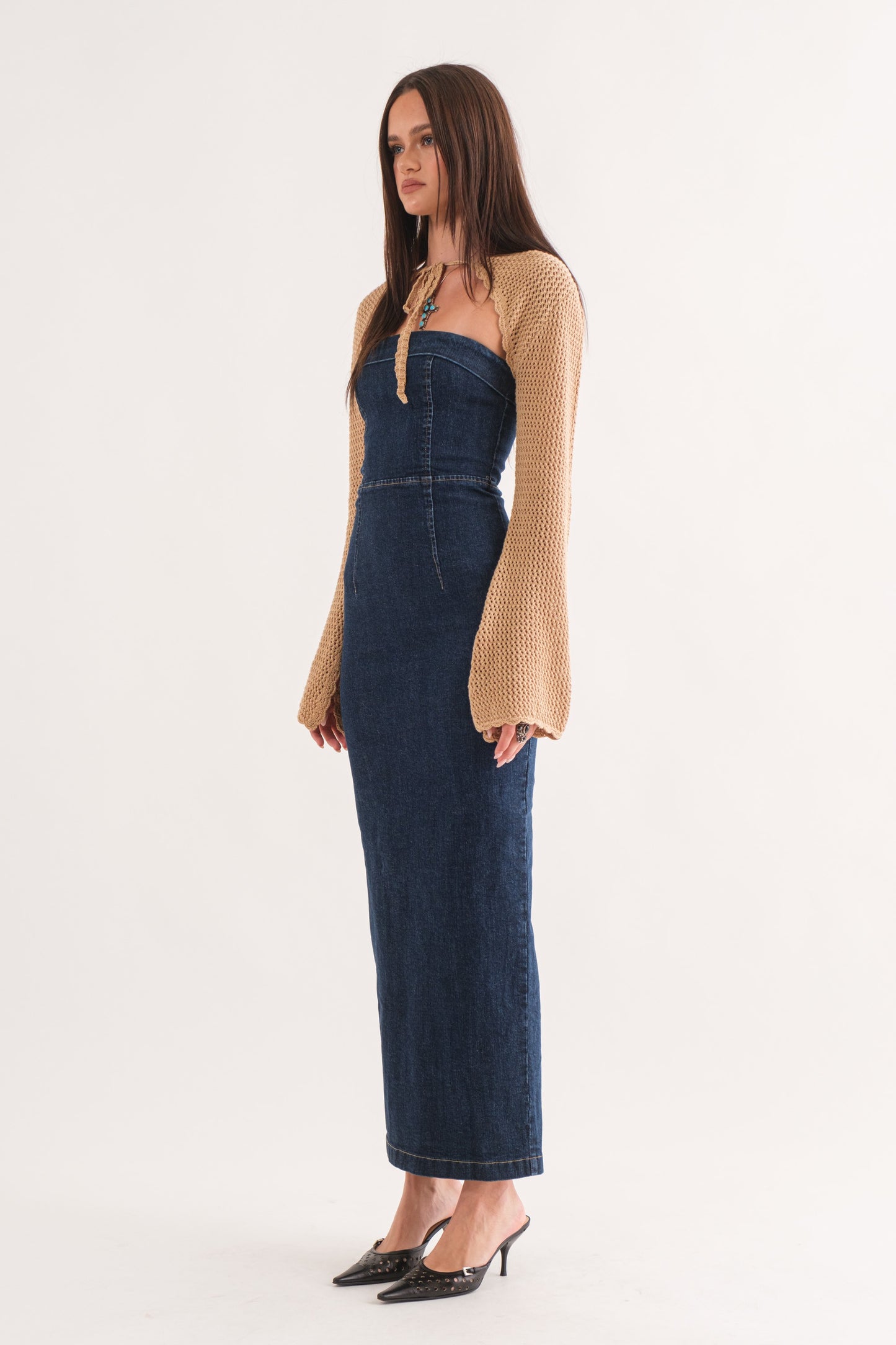 Gwendolyn Denim Tube Dress