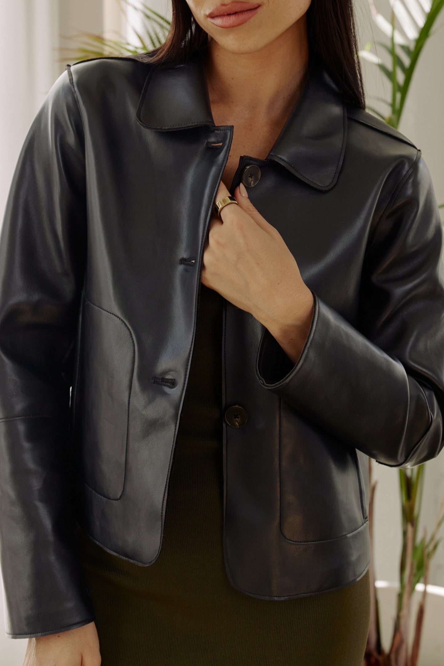 Nicolette Vegan Leather Jacket